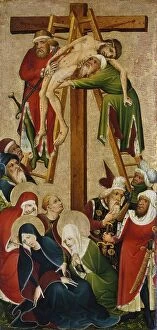 Saint John Collection: The Descent from the Cross (recto), 1420. Creator: Anon