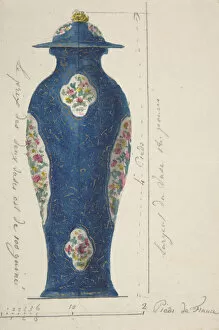 Chinoiserie Collection: Design for a Vase, ca. 1770-85. Creator: Anon