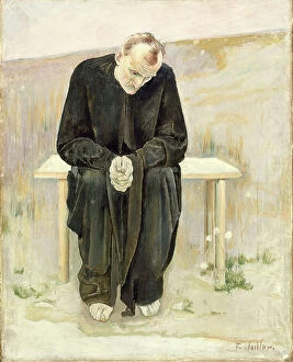 Middle Aged Collection: The Disillusioned One, 1892. Creator: Ferdinand Hodler