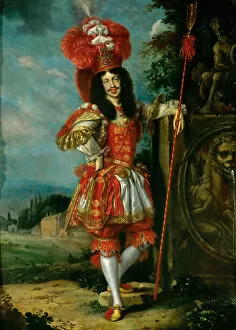 Paintings Metal Print Collection: Emperor Leopold I (1640-1705) in a theatrical costume, 1667. Artist: Thomas, Jan (1617-1678)