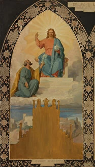 Perfume Collection: Esquisse pour l'église saint Laurent : Saint Joseph aux pieds de Jésus Christ, 1878
