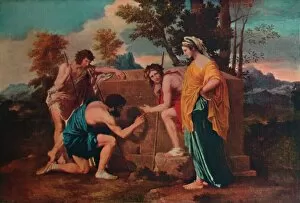 Portrait paintings Collection: Et in Arcadia ego (Les bergers d Arcadie or The Arcadian Shepherds), 1637-1638, (1911)