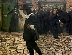 Oil paintings Fine Art Print Collection: Excommunicated Spinoza, 1907. Creator: Hirszenberg, Samuel (1865-1908)