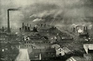 Charles White Premium Framed Print Collection: A Factoryscape in the Potteries, (1938)