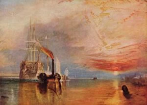 Royal Navy Poster Print Collection: The Fighting Temeraire, 1839. Artist: JMW Turner