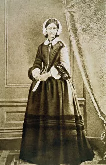 Italian School Italian School Collection: Florence Nightingale, English nurse and hospital reformer, c1850s