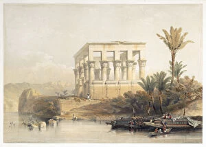 Pharaohs of Egypt Premium Framed Print Collection: The Hypaethral Temple at Philae, called the Bed of Pharaoh, Egypt, 1849