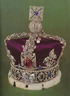 Royal Collection: The Imperial State Crown, 1953. Artist: Rundell, Bridge and Rundell