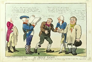 Irishman Collection: An Irish Union!, published January 30, 1799. Creator: Isaac Cruikshank