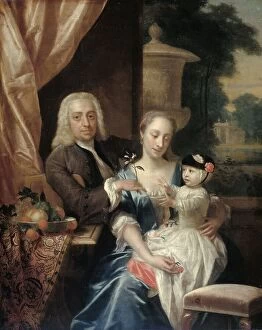 Wives Collection: Isaac Parker (1702-1755), his Wife Justina Johanna Ramskrammer (1702-1798)
