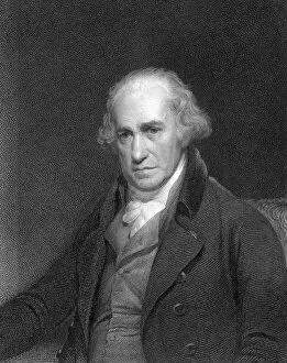 Famous inventors and scientists Metal Print Collection: James Watt, Scottish engineer and inventor, 1833