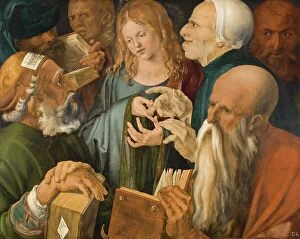 Renaissance art Mouse Mat Collection: Jesus Among the Doctors, 1506. Creator: Albrecht Durer
