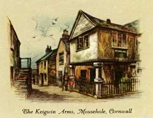 Villages Collection: The Keigwin Arms, Mousehole, Cornwall, 1936. Creator: Unknown