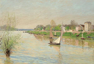 Alfred Sisley Collection: La Seine à Argenteuil, 1872. Creator: Sisley, Alfred (1839-1899)