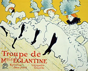 Impressionism Antique Framed Print Collection: La Troupe De Mlle Eglantine, 1896. Artist: Henri de Toulouse-Lautrec