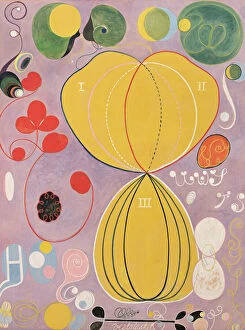 Abstract paintings Collection: The Ten Largest, No. 7. Adulthood, Group IV, 1907. Creator: Hilma af Klint (1862-1944)