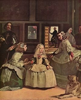 Paintings Fine Art Print Collection: Las Meninas, 1656 (1939). Artist: Diego Velasquez
