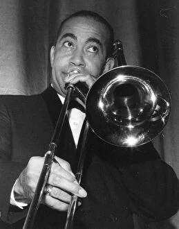 Finsbury Park Collection: Lawrence Brown, American jazz trombonist, 1962. Creator: Brian Foskett