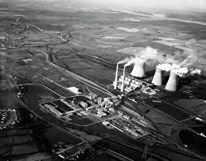 Landscape photography Fine Art Print Collection: Lea Hall Colliery and Rugeley A Power Station, Staffordshire, 1963