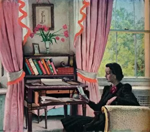Window Collection: The Letter, 20th century. Artist: Rex Whistler