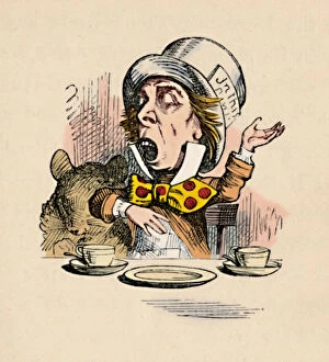 Cartoon Poster Print Collection: The Mad Hatter, 1889. Artist: John Tenniel