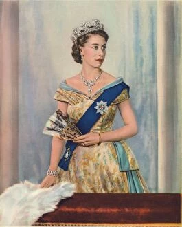 Queen Elizabeth II Premium Framed Print Collection: Her Majesty Queen Elizabeth II, c1953