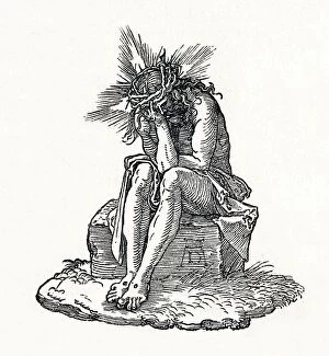 Fine art Photo Mug Collection: The Man of Sorrows. Title-page to Small Passion. c1511, (1906). Artist: Albrecht Durer
