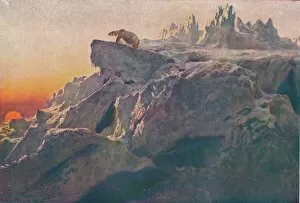 Sunrise landscapes Pillow Collection: Beyond Mans Footsteps, 1894 (1909). Artist: Briton Riviere