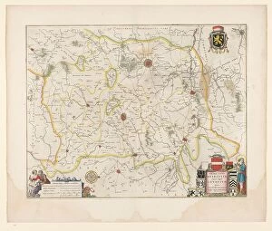 Map Making Collection: Map of Brabant, 1635. Creator: Michael van Langren