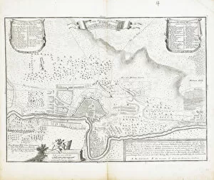 Moldova Pillow Collection: Map of the fortress of Bender. Artist: Wolff, Jeremias (1663-1724)