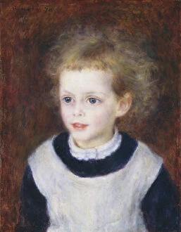 Impressionist art Pillow Collection: Marguerite-Therese (Margot) Berard (1874-1956), 1879. Creator: Pierre-Auguste Renoir