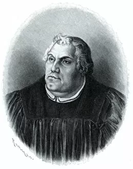 William Page Metal Print Collection: Martin Luther, Protestant church reformer, (1903)