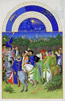 Related Images Poster Print Collection: May (Les Tres Riches Heures du duc de Berry), 1412-1416. Artist