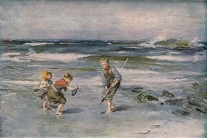 Paintings Collection: A Message from the Sea, 1883, (c1930). Creator: William McTaggart