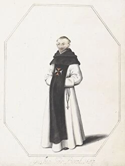 Octagonal Collection: Monk with rosary beads, 1657. Creator: Gesina ter Borch