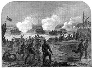 Exercises Collection: Night attack of the Kent Artillery Volunteers in Ore Creek, near Faversham, 1864. Creator: Unknown