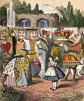 Story Collection: Off with her head! Alice and the Red Queen, 1889. Artist: John Tenniel