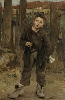 Realism Collection: Pas Meche (Nothing Doing), 1882. Artist: Bastien-Lepage, Jules (1848-1884)