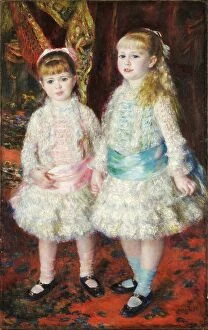Impressionism Collection: Pink and Blue - Alice and Elisabeth Cahen d'Anvers, 1881. Creator: Renoir