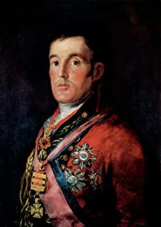 Francisco Goya Metal Print Collection: Portrait of Field Marshal Arthur Wellesley, 1st Duke of Wellington, c1814. Artist: Francisco Goya