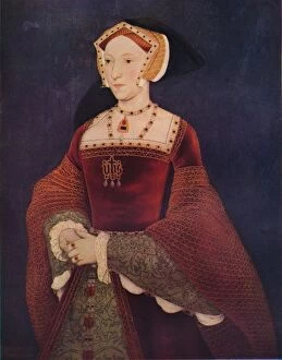 Velvet Collection: Portrait of Jane Seymour by Holbein, 1536, (1936). Creator: Hans Holbein the Younger