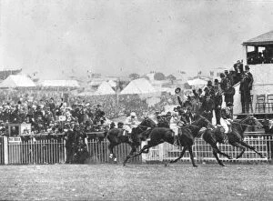 Epsom Canvas Print Collection: The Princes Second Derby, 1900: Diamond Jubilee first past the post, (1901). Creator: Unknown