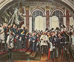William Alexander Collection: The Proclamation of the German Empire at Versailles, 18 January 1871, (1936). Creator: Unknown