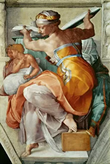 Renaissance Art Premium Framed Print Collection: Prophets and Sibyls: Libyan Sibyl (Sistine Chapel ceiling in the Vatican), 1508-1512