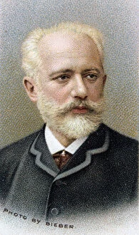 Fine art photography featuring celebrities Premium Framed Print Collection: Pyotr Ilyich Tchaikovsky, 19th century Russian composer, 1912