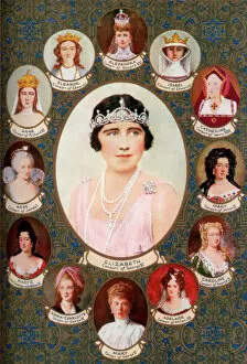 Elizabeth Angela Marguerite Collection: Queen consorts crowned in Westminster Abbey, 1937