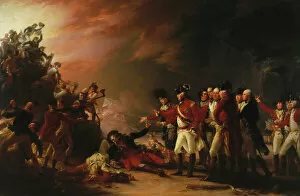 Paintings Pillow Collection: The Sortie Made by the Garrison of Gibraltar, 1789. Creator: John Trumbull