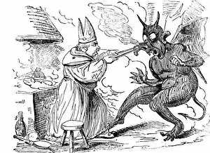 Dunstan Collection: St Dunstan and the devil, 1826