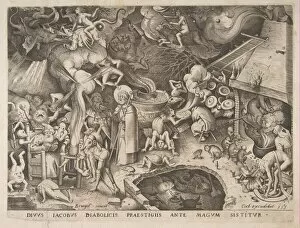 Breugel Framed Print Collection: St. James and the Magician Hermogenes, 1565. Creator: Pieter van der Heyden