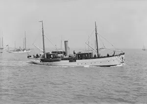 Boat View Collection: The steam yacht Chimaera, 1914. Creator: Kirk & Sons of Cowes